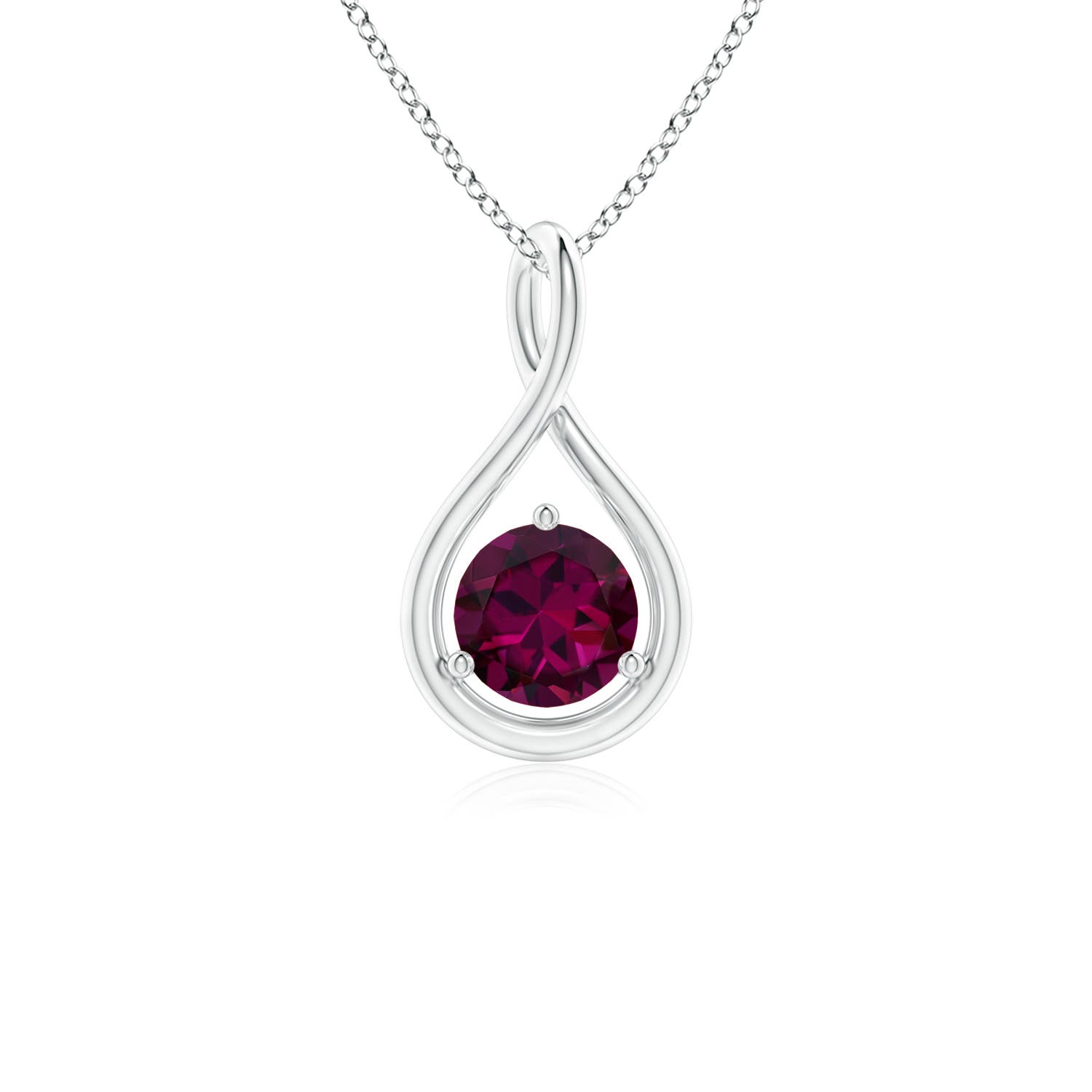 Shop Platinum Rhodolite Garnet Pendants for Women | Angara