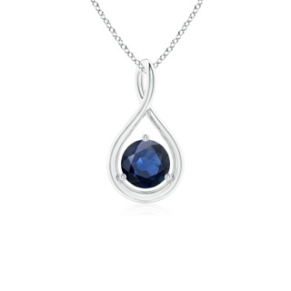 Round AA Blue Sapphire