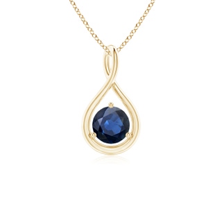 Round AA Blue Sapphire