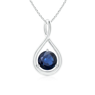 Round AA Blue Sapphire
