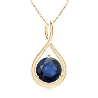 Round AA Blue Sapphire