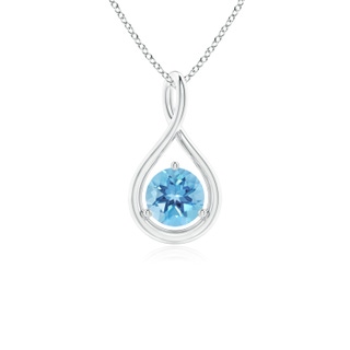 Round A Swiss Blue Topaz