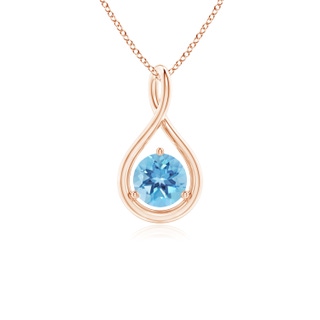 Round A Swiss Blue Topaz