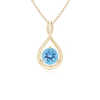 Round A Swiss Blue Topaz