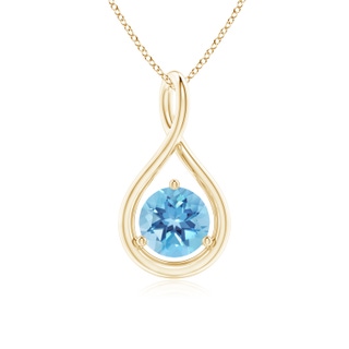 Round A Swiss Blue Topaz