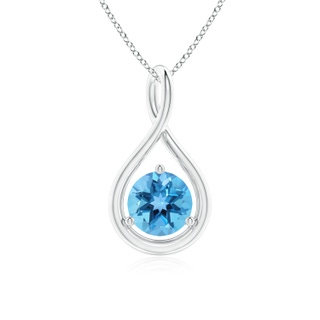 Round AA Swiss Blue Topaz