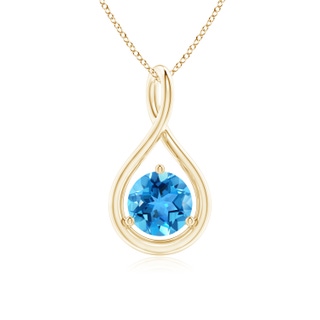 Round AAA Swiss Blue Topaz