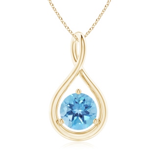 Round A Swiss Blue Topaz
