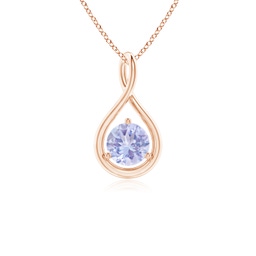 Fashion Rose Gold Tanzanite Necklaces & Pendants
