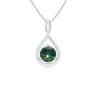Round AA Teal Montana Sapphire