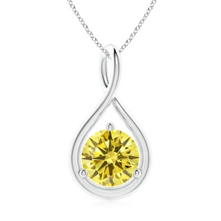 Round Fancy Intense, VS2 Yellow Diamond