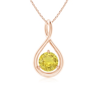 Round AA Yellow Sapphire