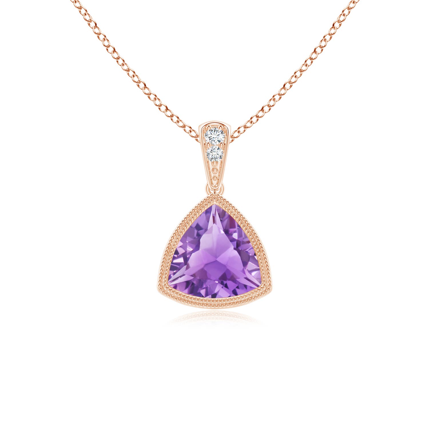 A - Amethyst / 0.71 CT / 14 KT Rose Gold