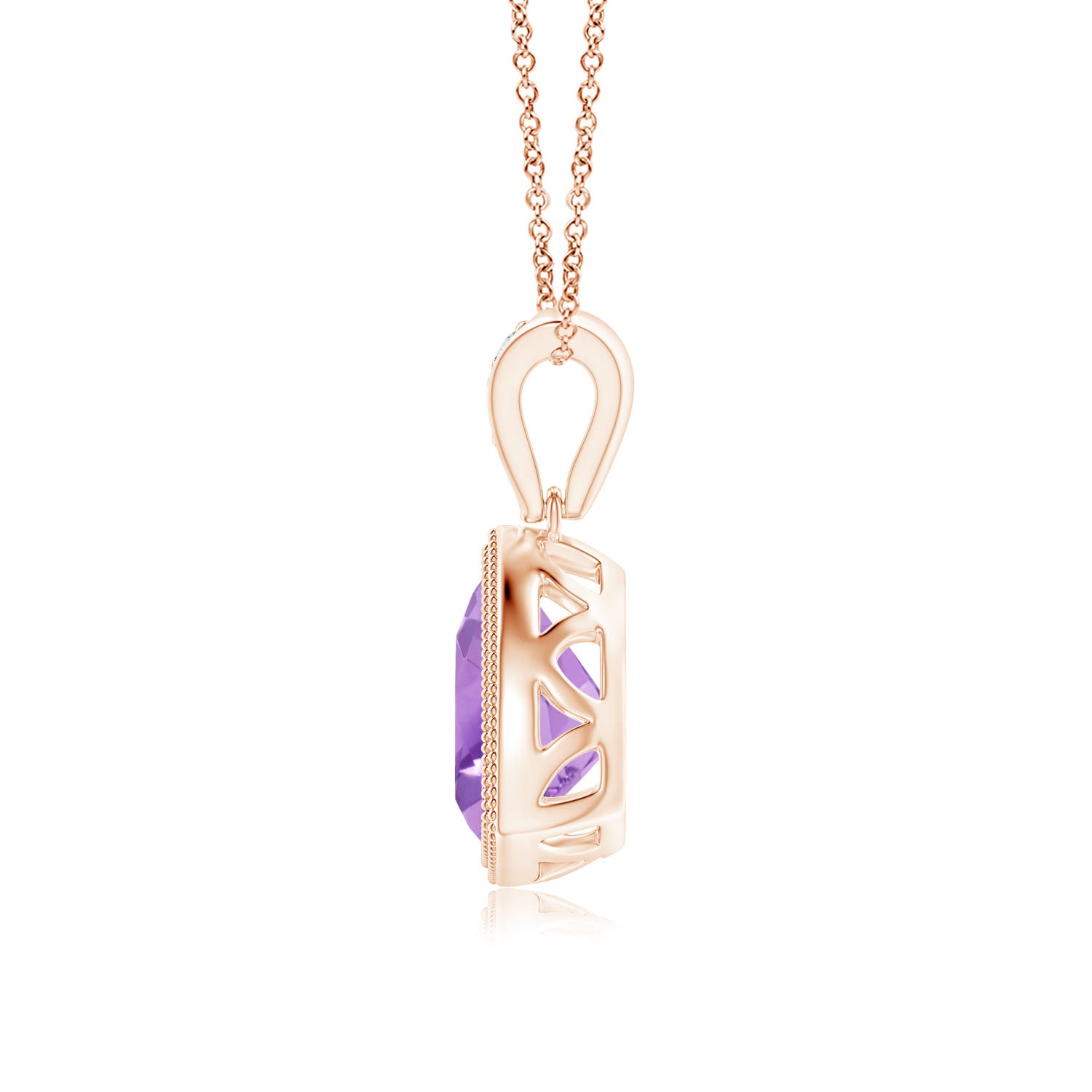 A - Amethyst / 1.12 CT / 14 KT Rose Gold