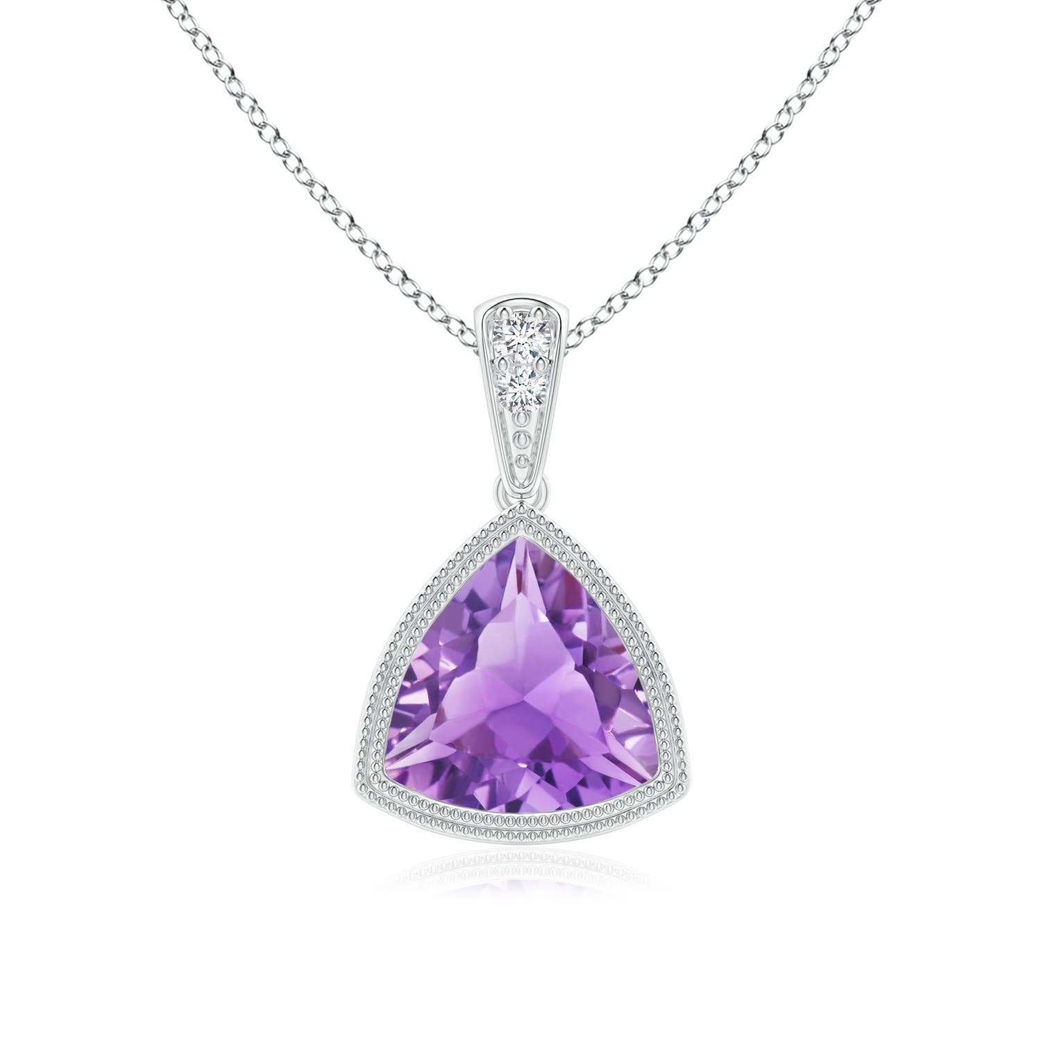 A - Amethyst / 1.12 CT / 14 KT White Gold