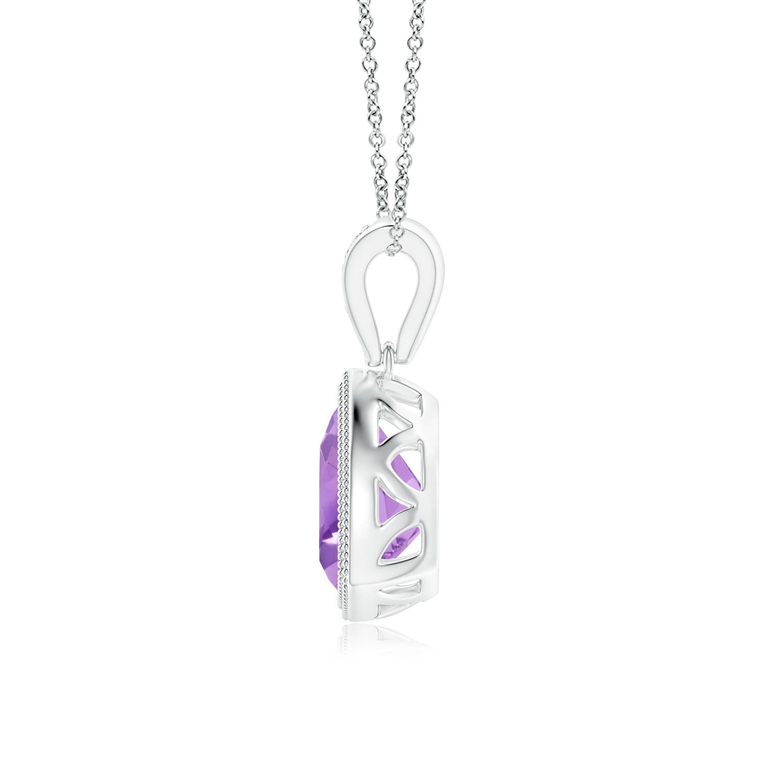 A - Amethyst / 1.12 CT / 14 KT White Gold