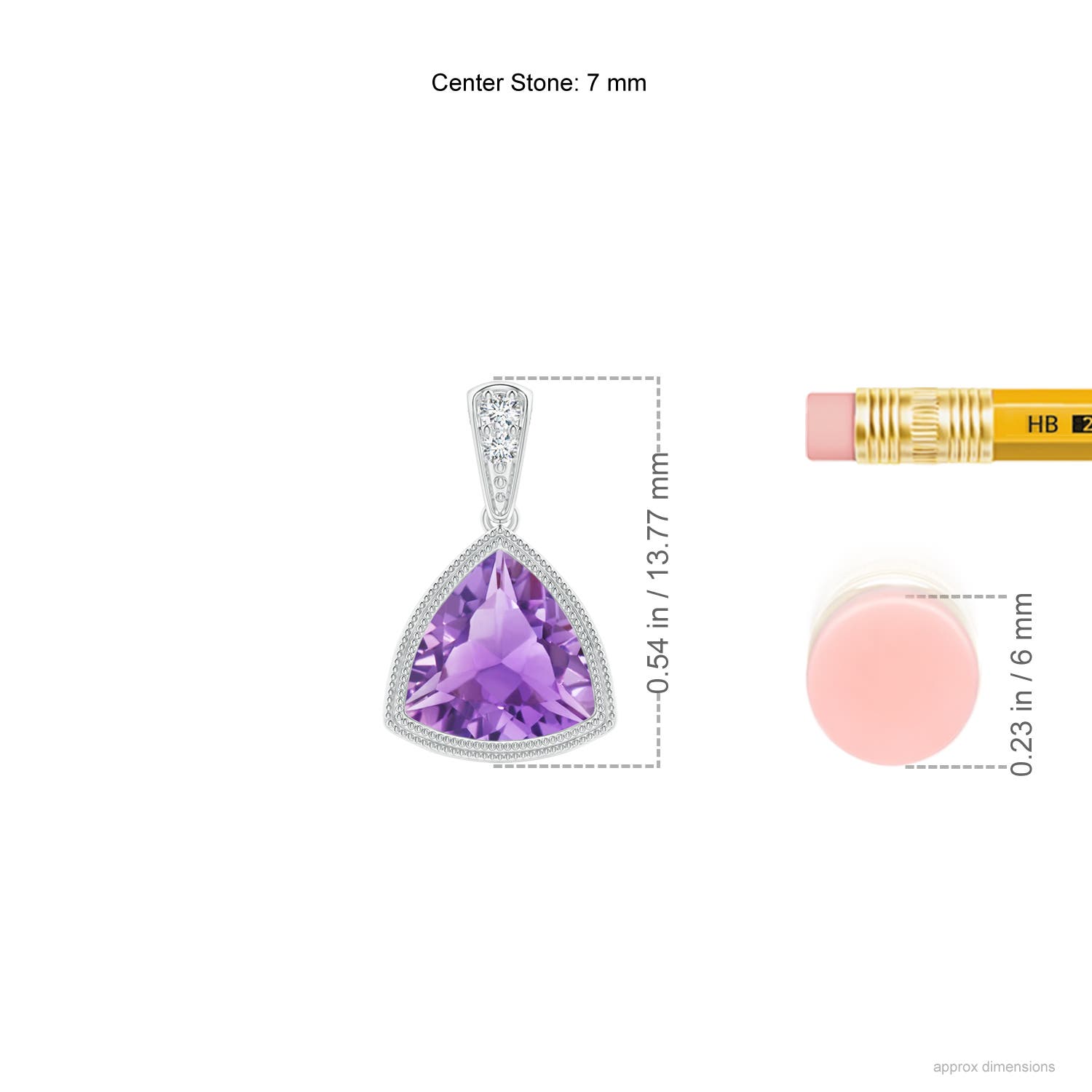 A - Amethyst / 1.12 CT / 14 KT White Gold