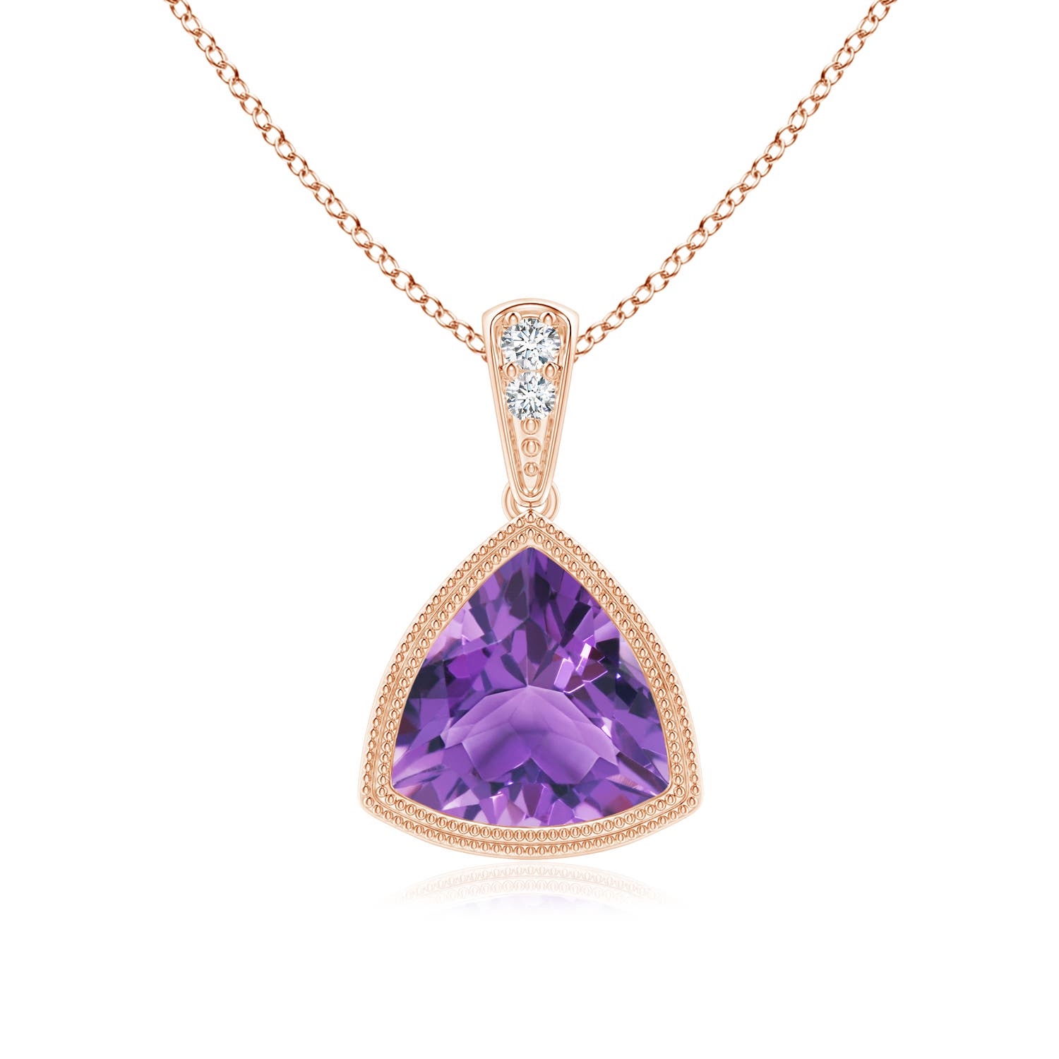 AA - Amethyst / 1.12 CT / 14 KT Rose Gold