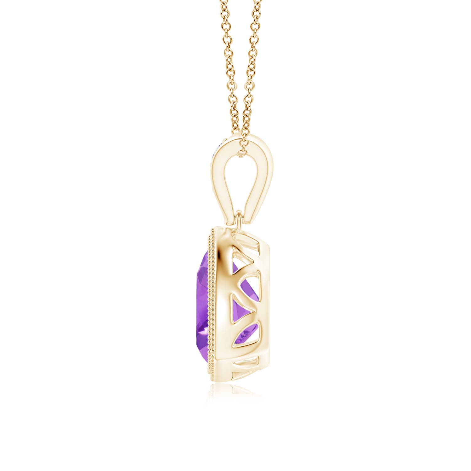 AA - Amethyst / 1.12 CT / 14 KT Yellow Gold