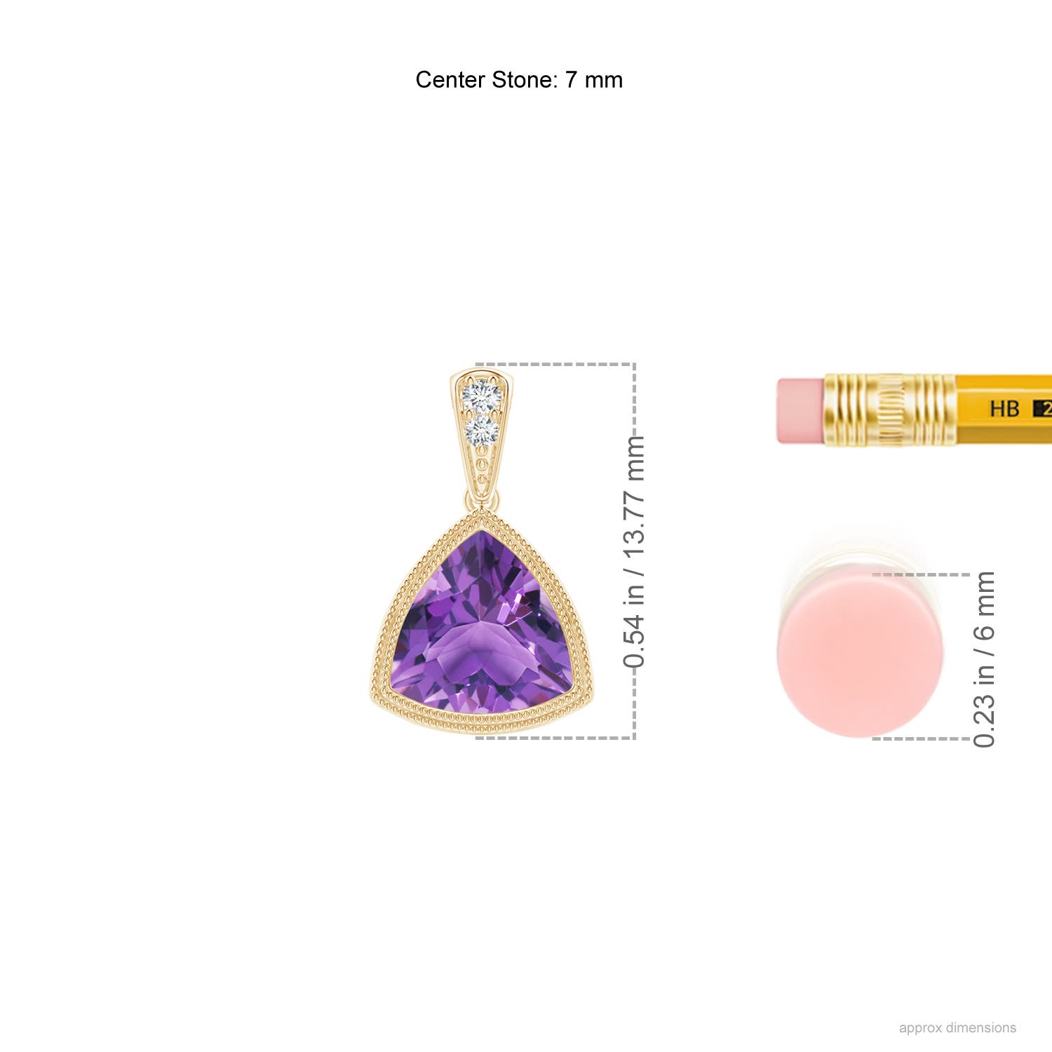 AA - Amethyst / 1.12 CT / 14 KT Yellow Gold