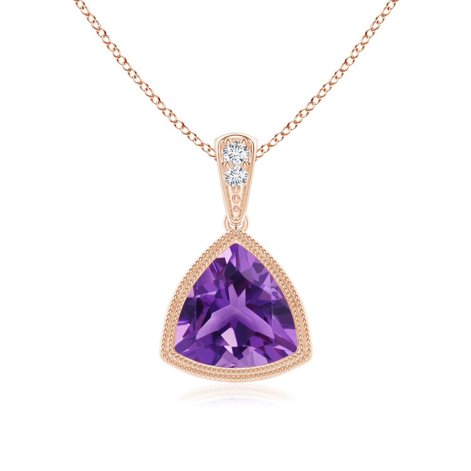 AAA - Amethyst / 1.12 CT / 14 KT Rose Gold