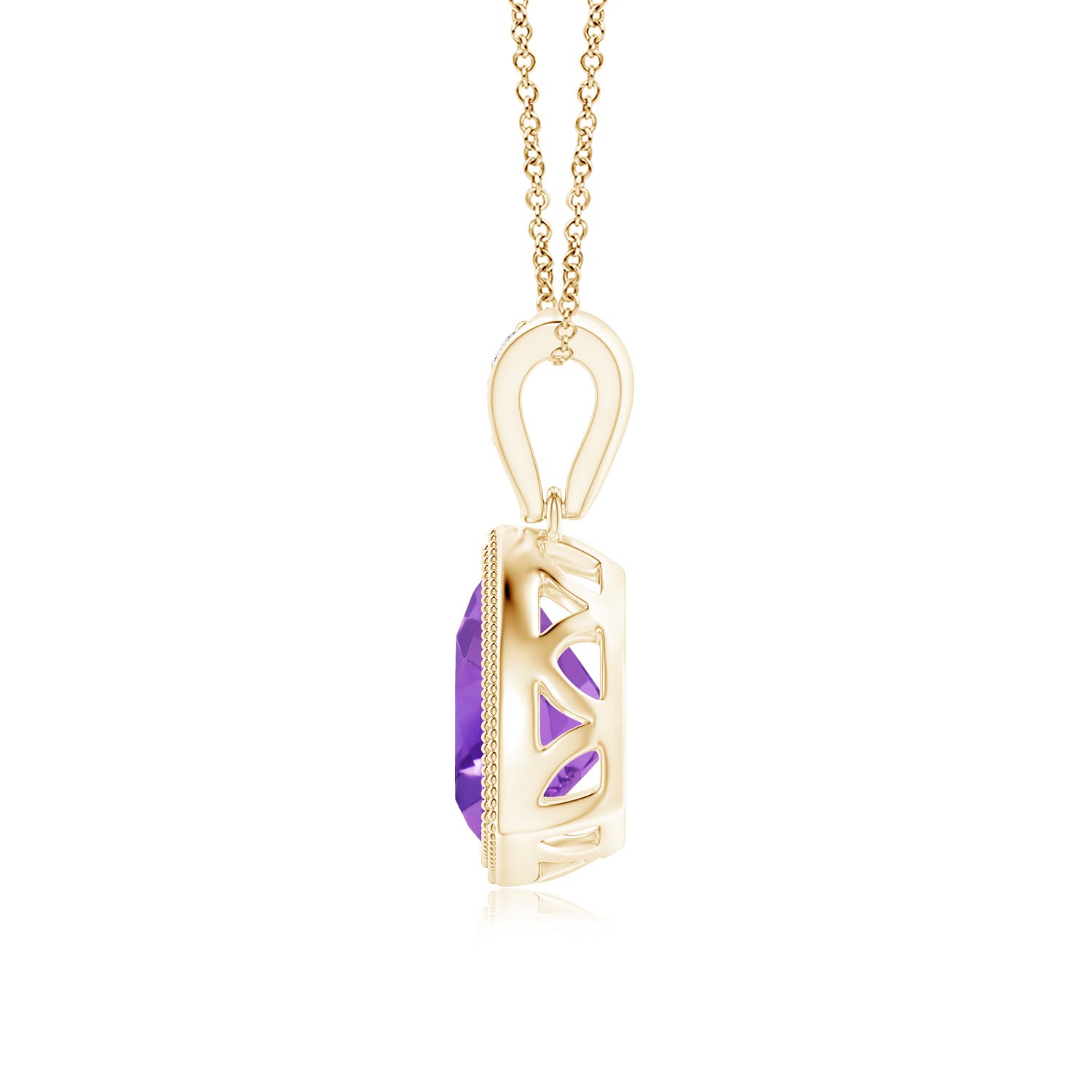 AAA - Amethyst / 1.12 CT / 14 KT Yellow Gold