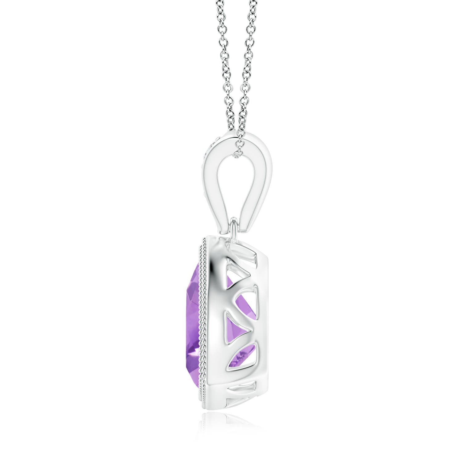 A - Amethyst / 1.62 CT / 14 KT White Gold