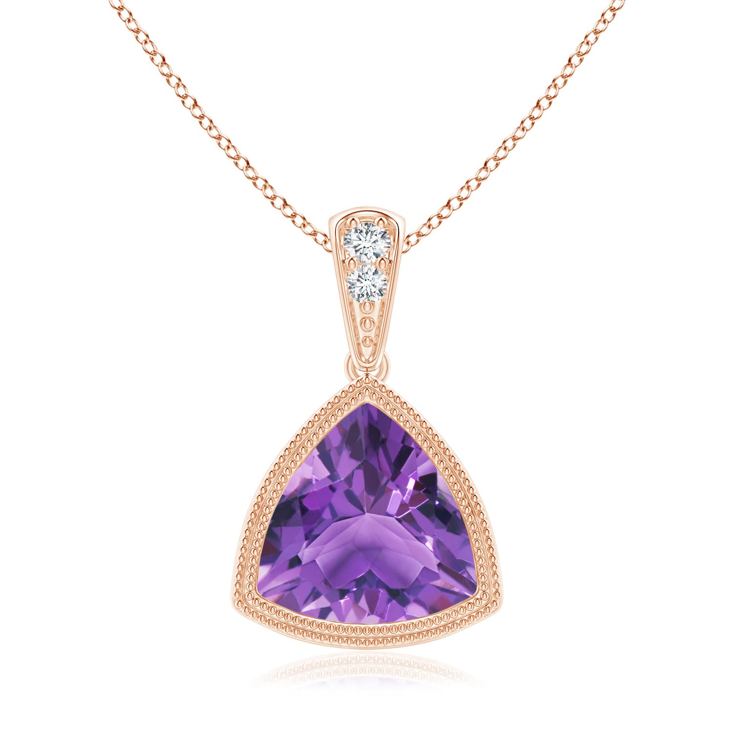 AA - Amethyst / 1.62 CT / 14 KT Rose Gold