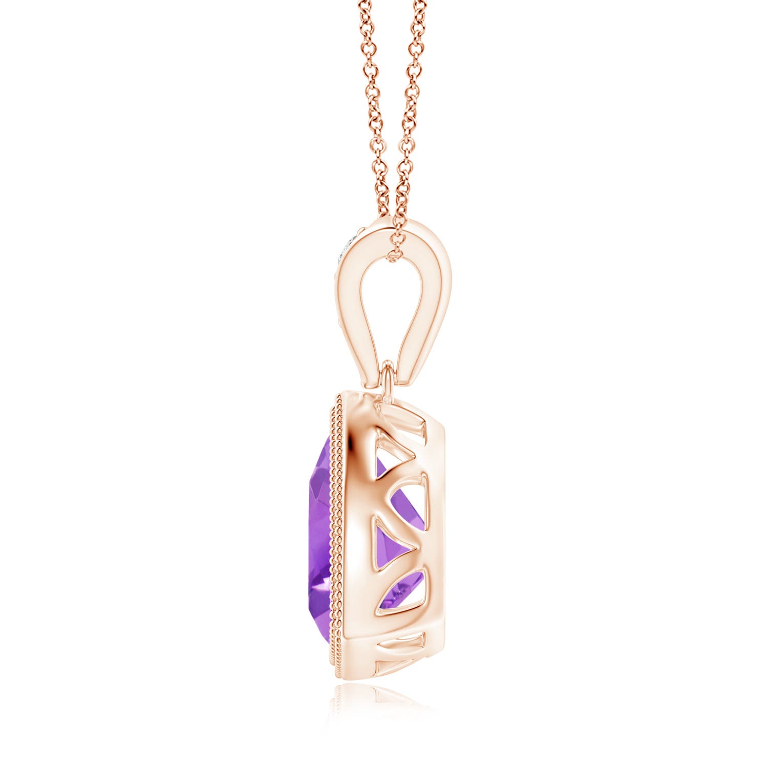 AA - Amethyst / 1.62 CT / 14 KT Rose Gold