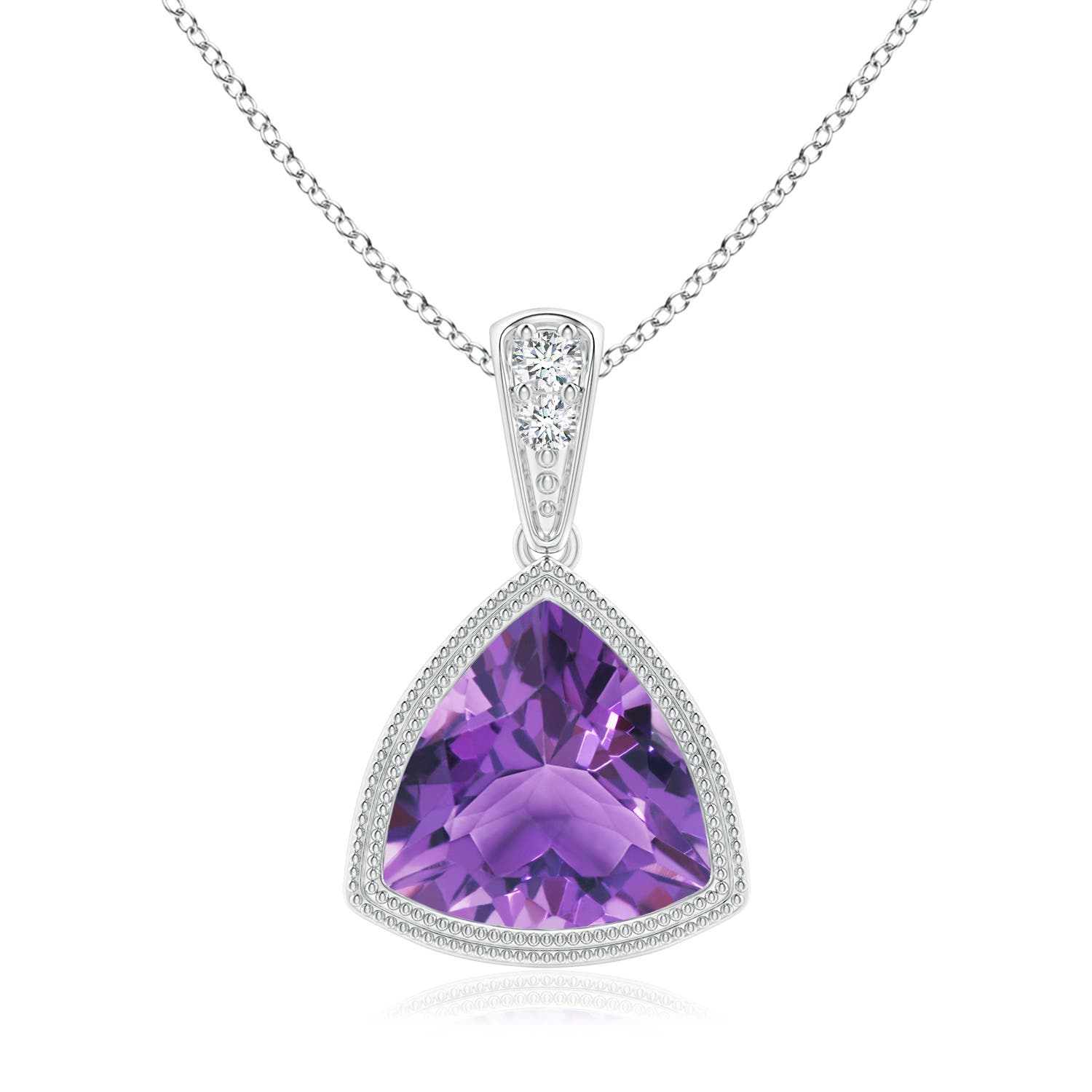 AA - Amethyst / 1.62 CT / 14 KT White Gold