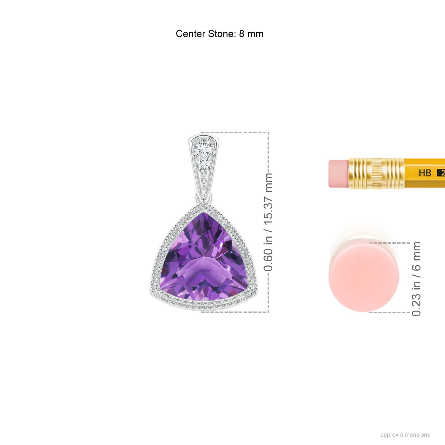 AA - Amethyst / 1.62 CT / 14 KT White Gold