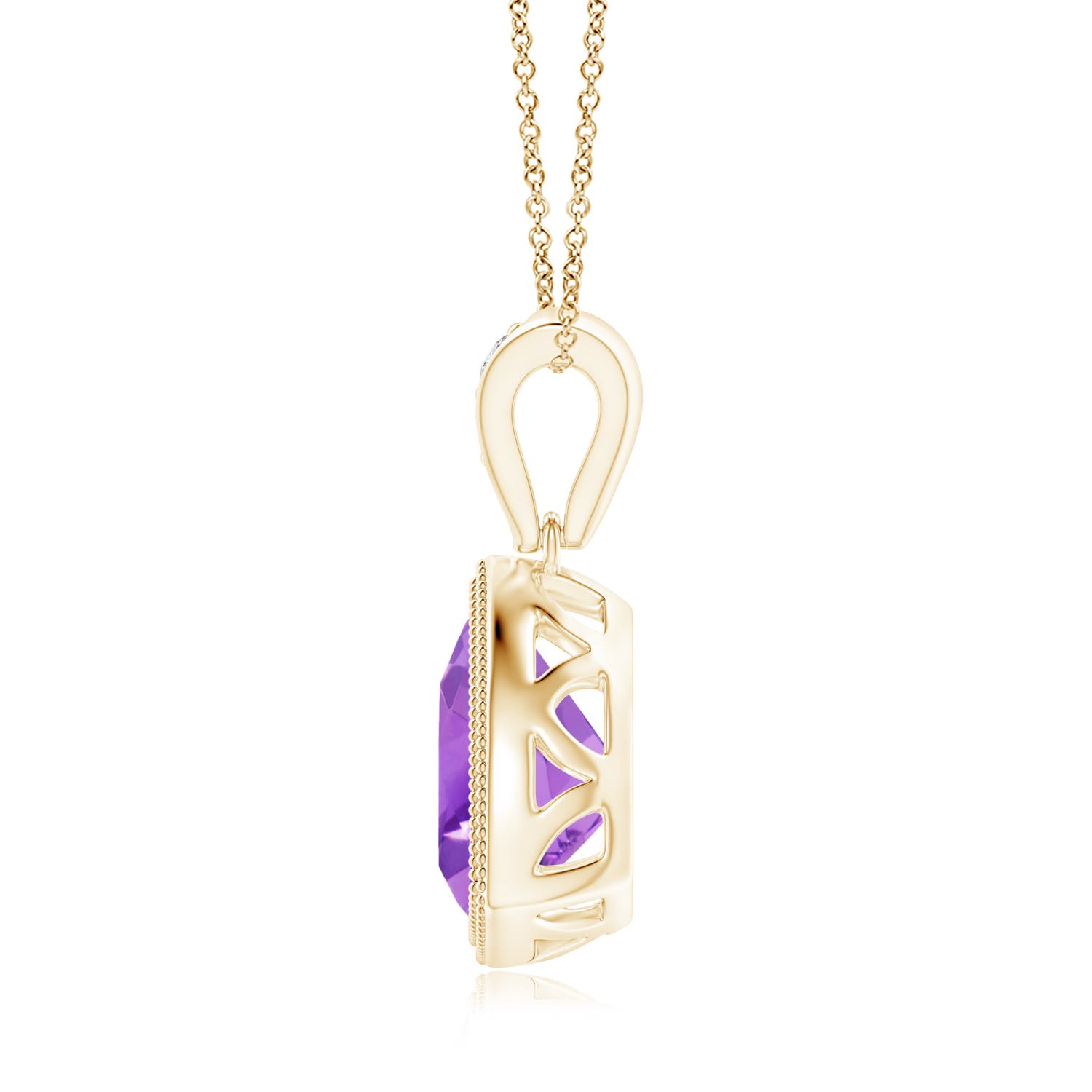 AA - Amethyst / 1.62 CT / 14 KT Yellow Gold