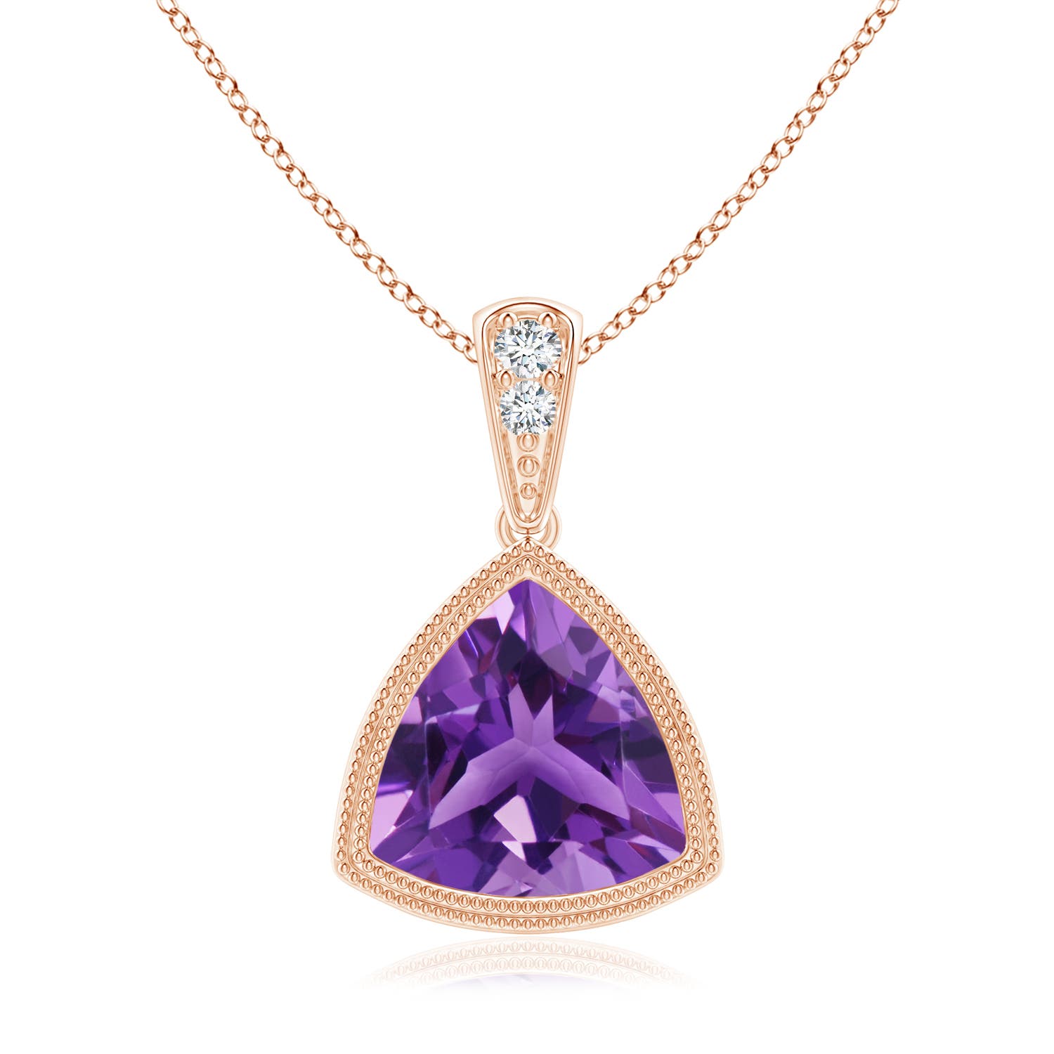 AAA - Amethyst / 1.62 CT / 14 KT Rose Gold