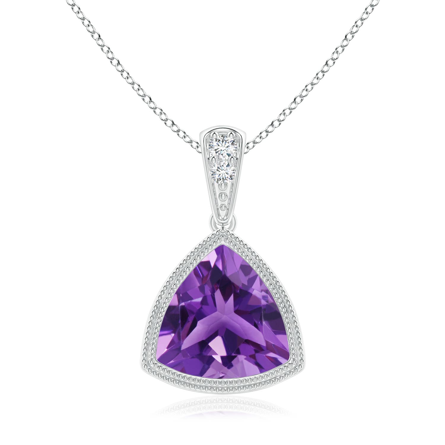 AAA - Amethyst / 1.62 CT / 14 KT White Gold