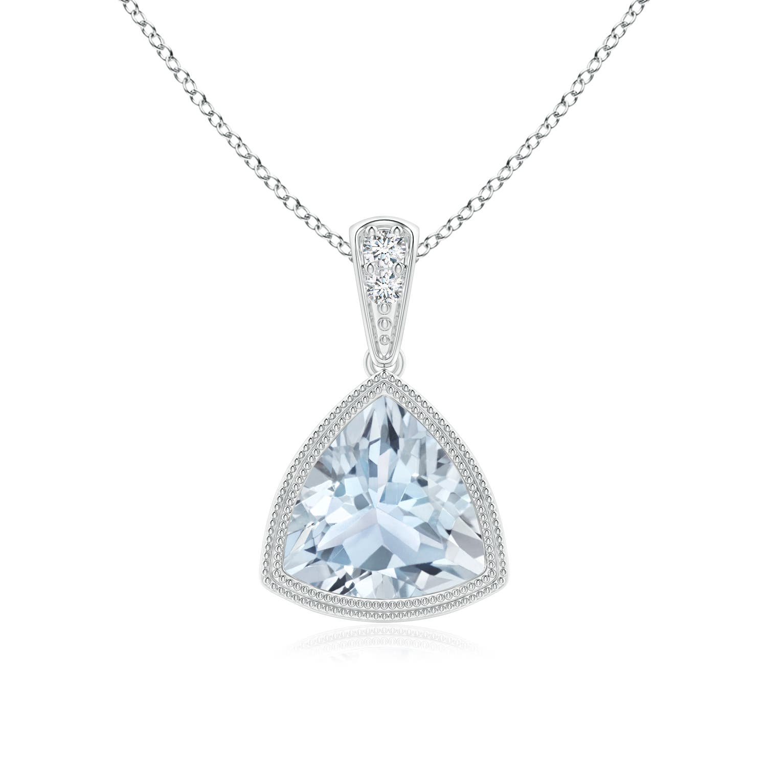 A - Aquamarine / 1.02 CT / 14 KT White Gold