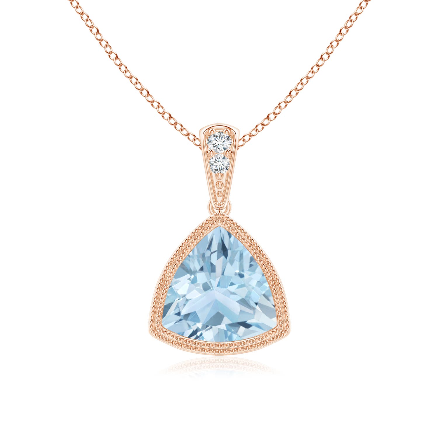 AA - Aquamarine / 1.02 CT / 14 KT Rose Gold