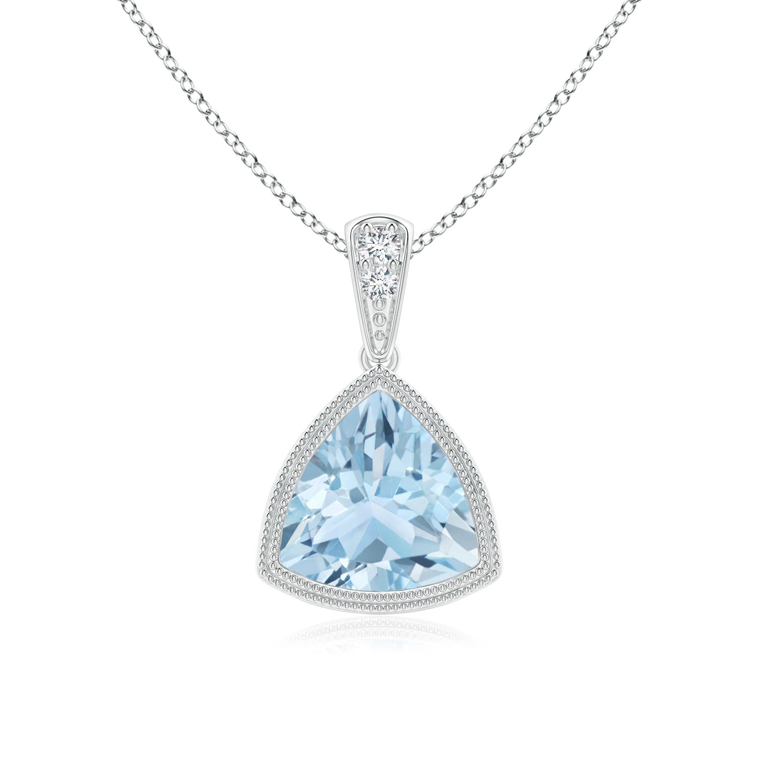 AA - Aquamarine / 1.02 CT / 14 KT White Gold