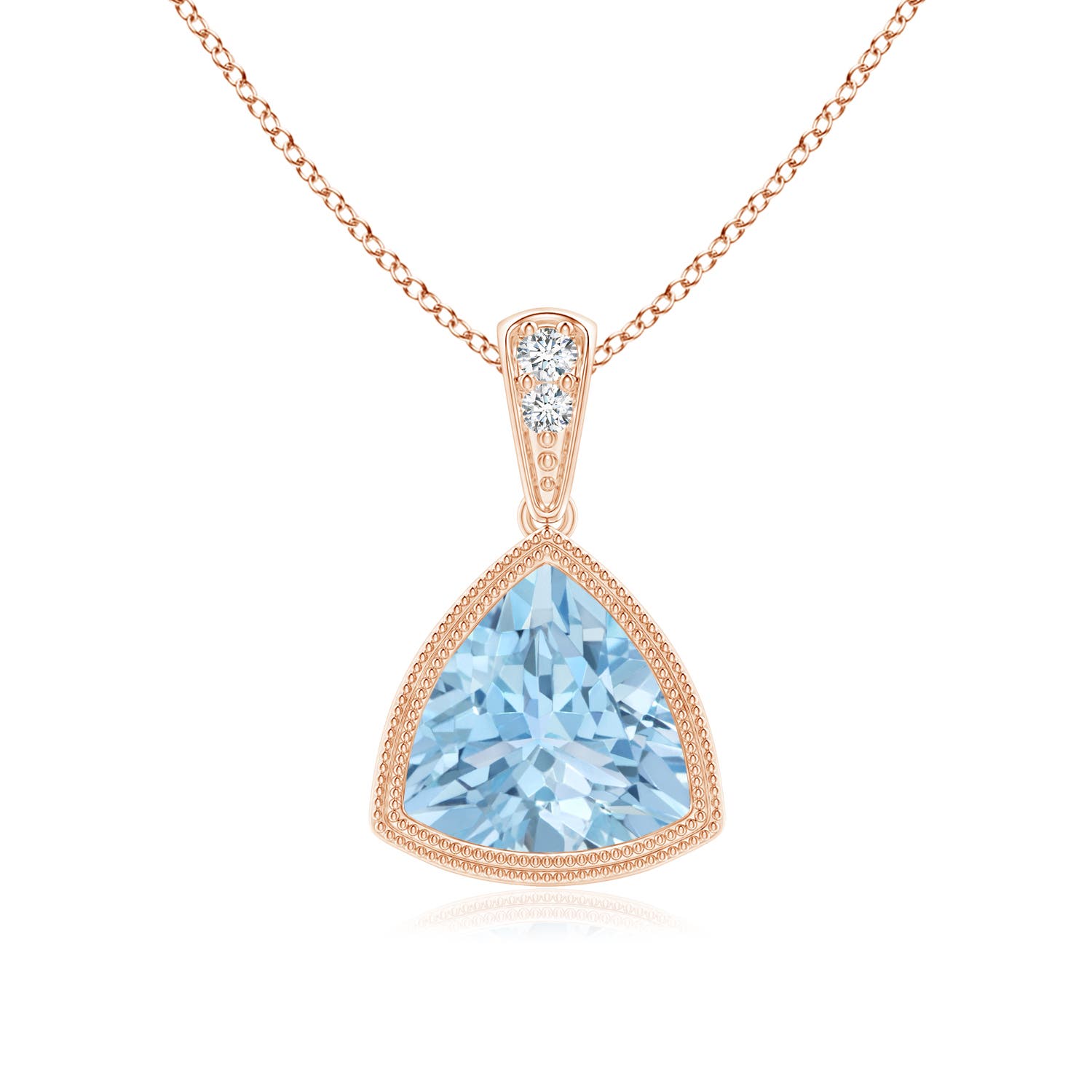 AAA - Aquamarine / 1.02 CT / 14 KT Rose Gold