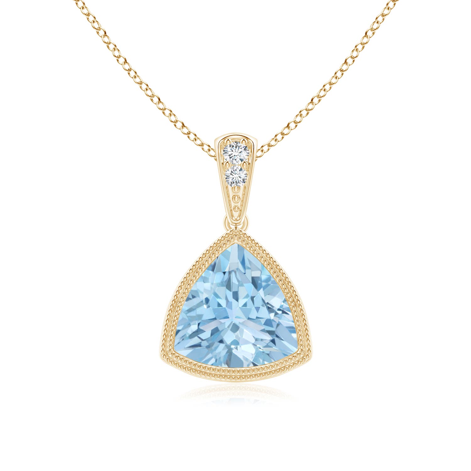 AAA - Aquamarine / 1.02 CT / 14 KT Yellow Gold