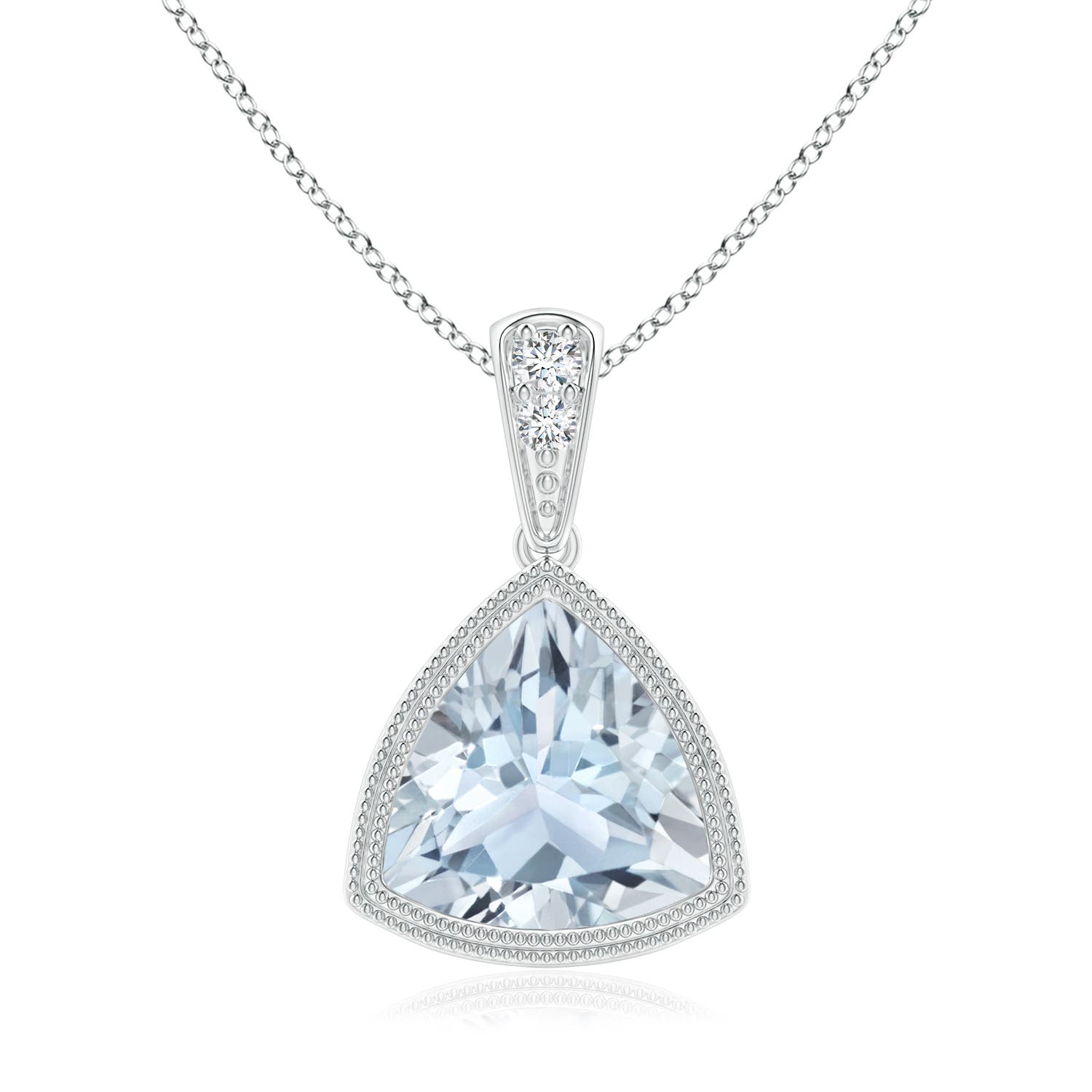 A - Aquamarine / 1.42 CT / 14 KT White Gold