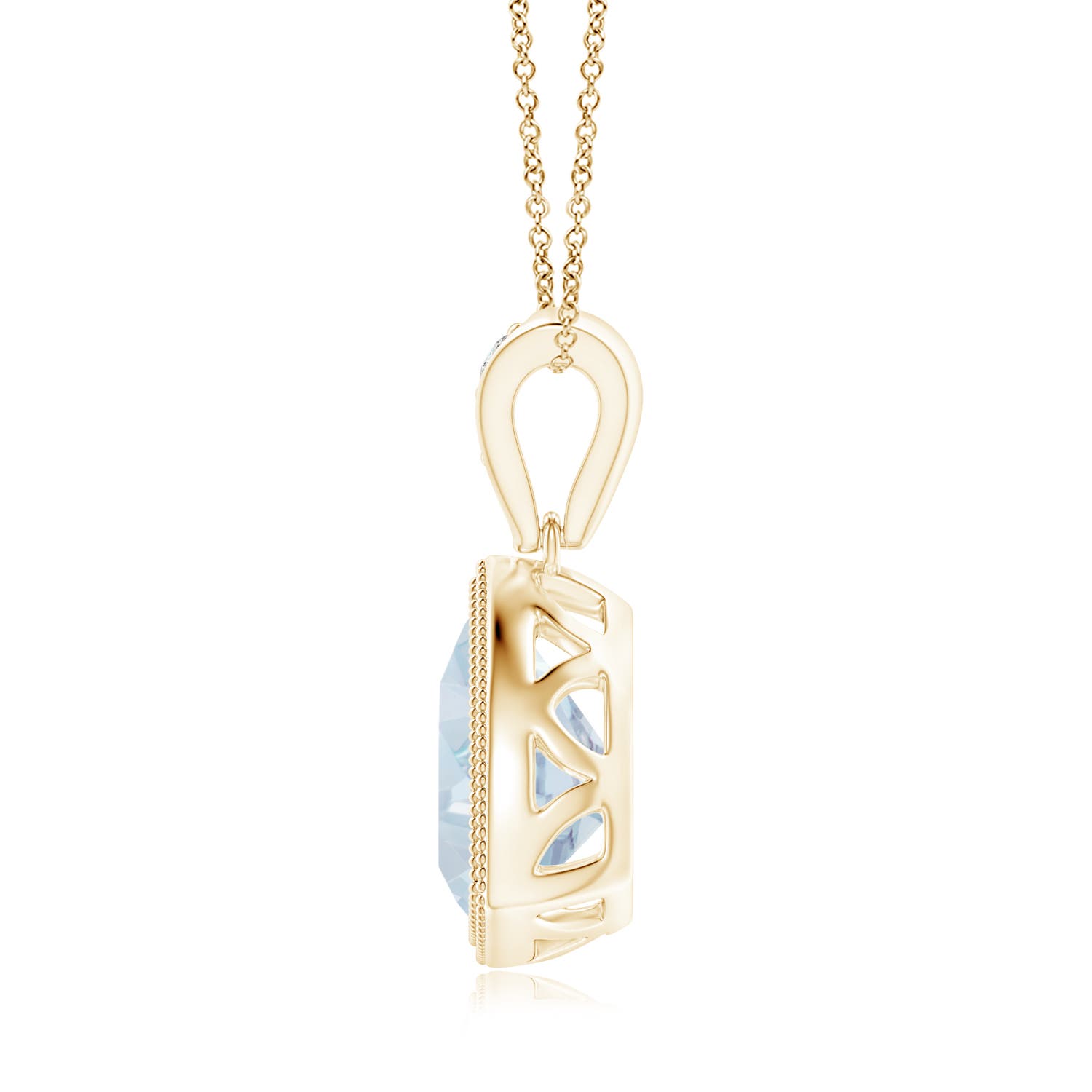 A - Aquamarine / 1.42 CT / 14 KT Yellow Gold