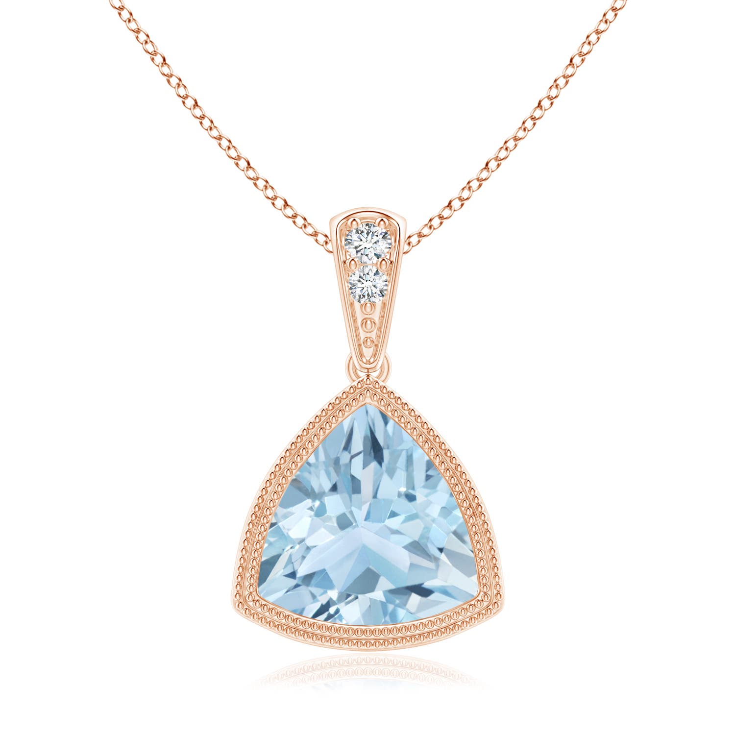 AA - Aquamarine / 1.42 CT / 14 KT Rose Gold