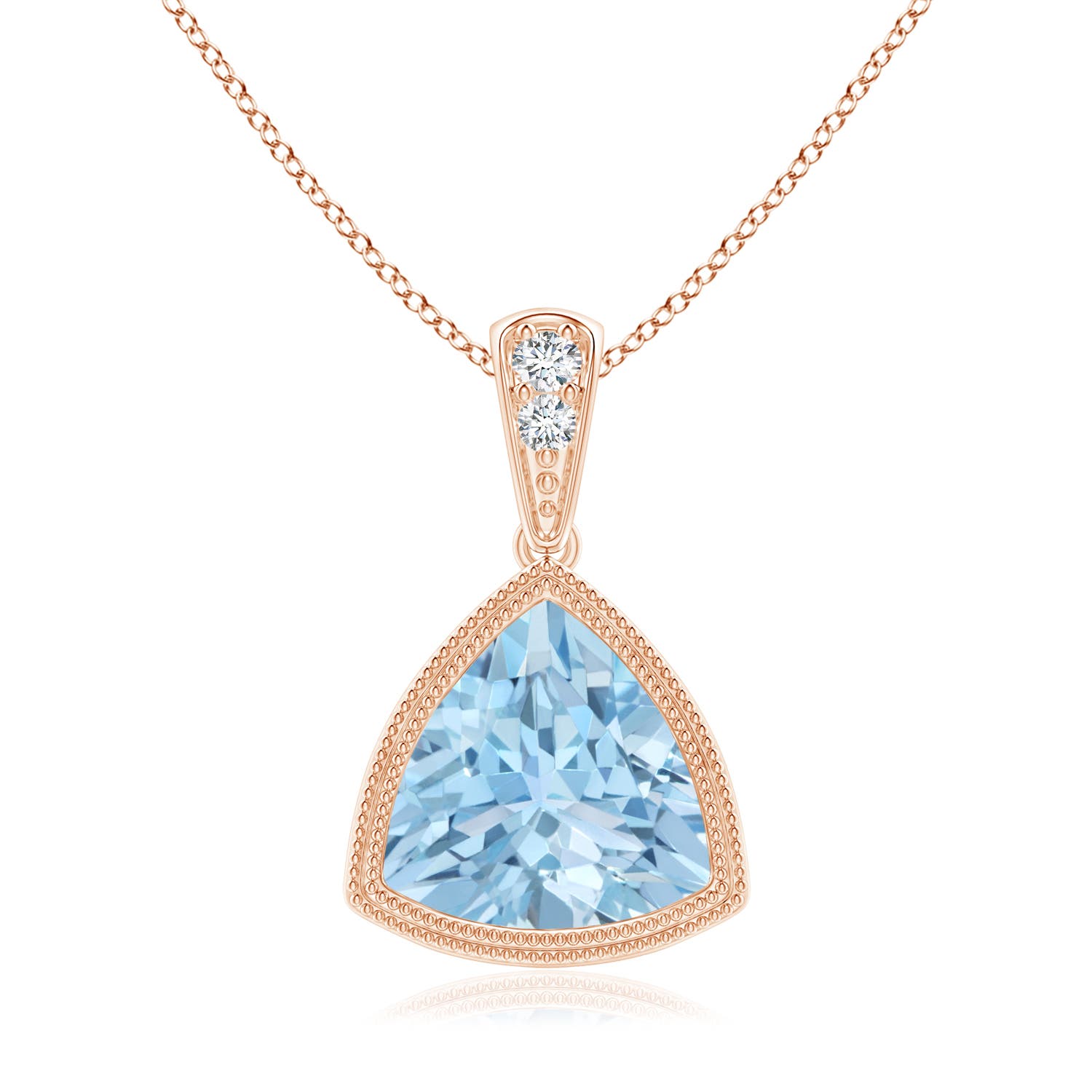 AAA - Aquamarine / 1.42 CT / 14 KT Rose Gold