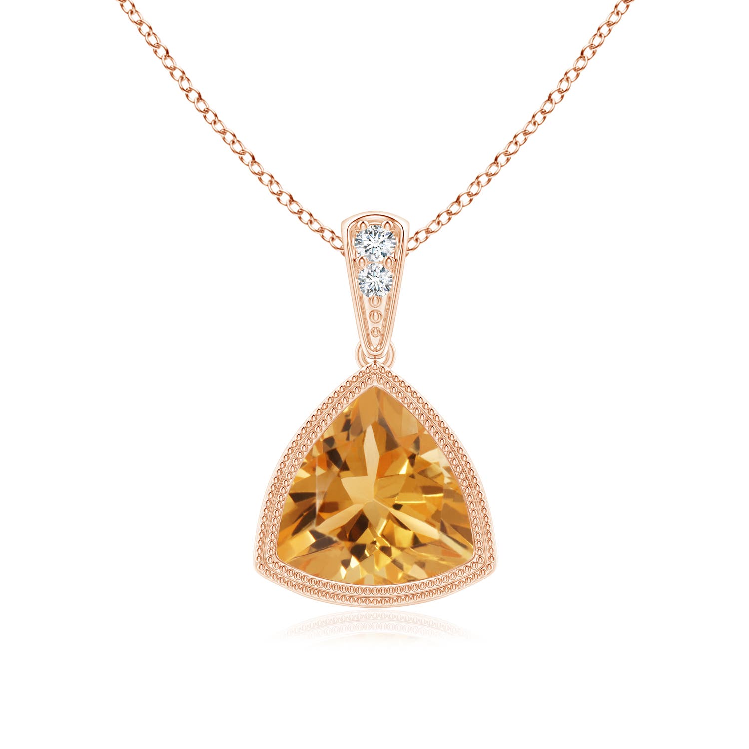 A - Citrine / 0.94 CT / 14 KT Rose Gold