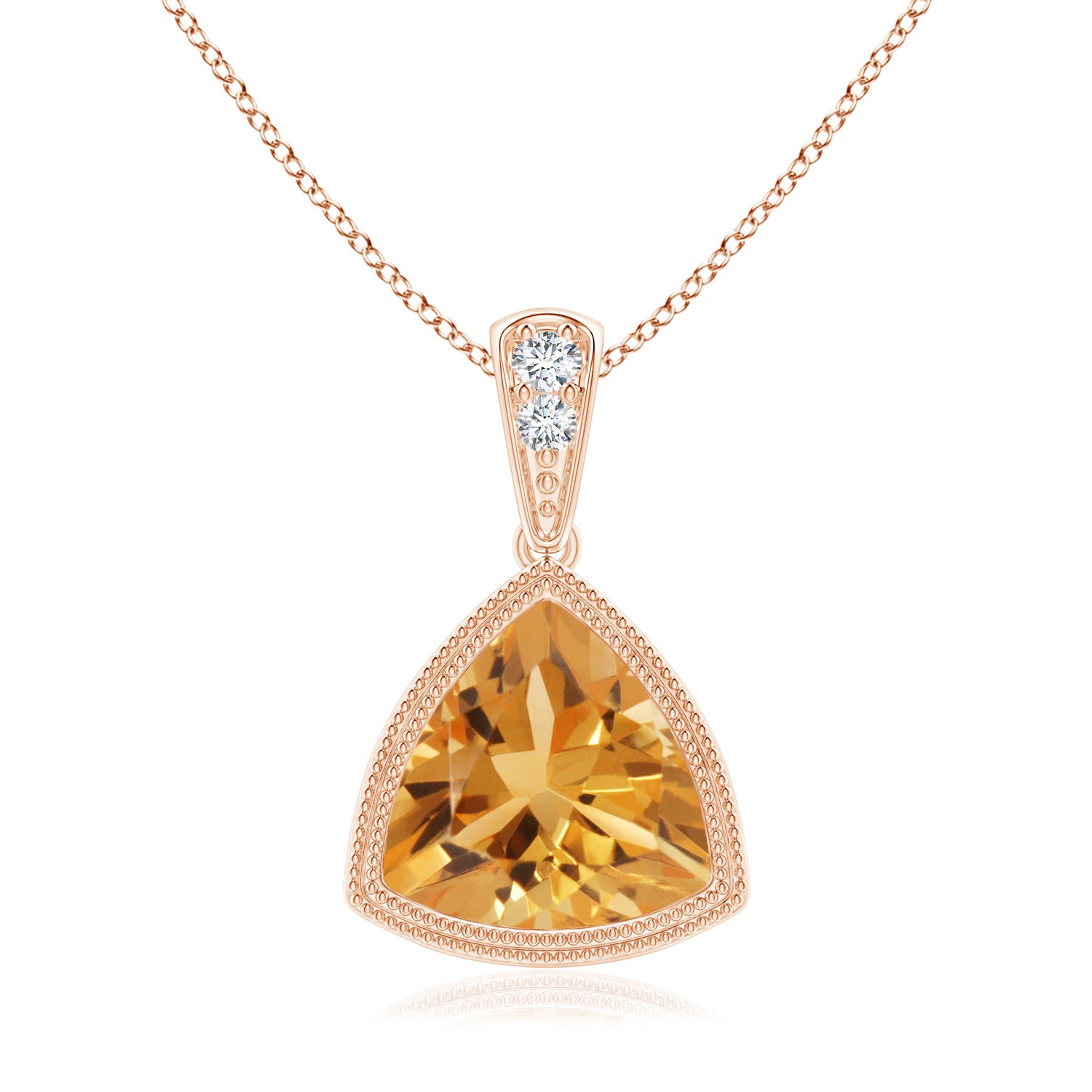 A - Citrine / 1.42 CT / 14 KT Rose Gold