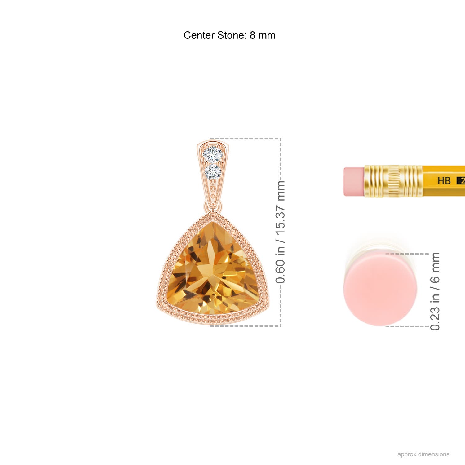 A - Citrine / 1.42 CT / 14 KT Rose Gold