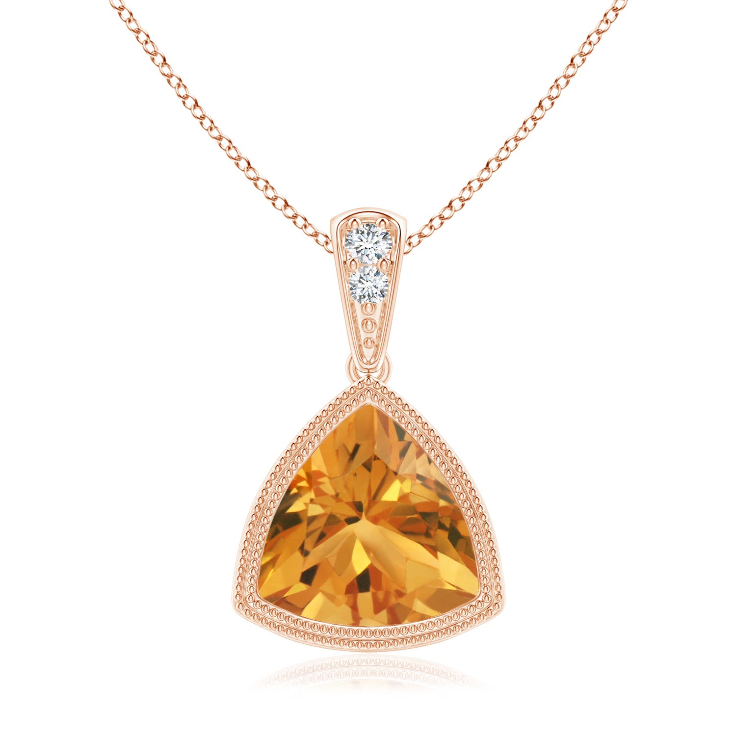 AA - Citrine / 1.42 CT / 14 KT Rose Gold