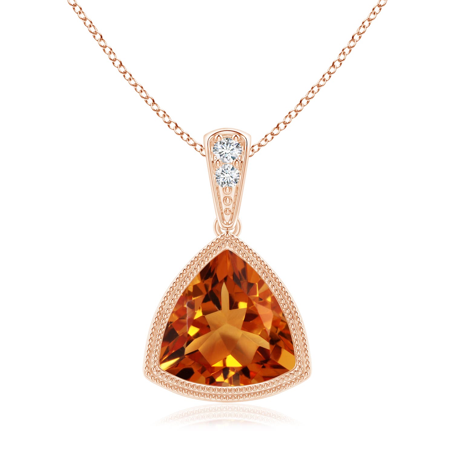 AAAA - Citrine / 1.42 CT / 14 KT Rose Gold