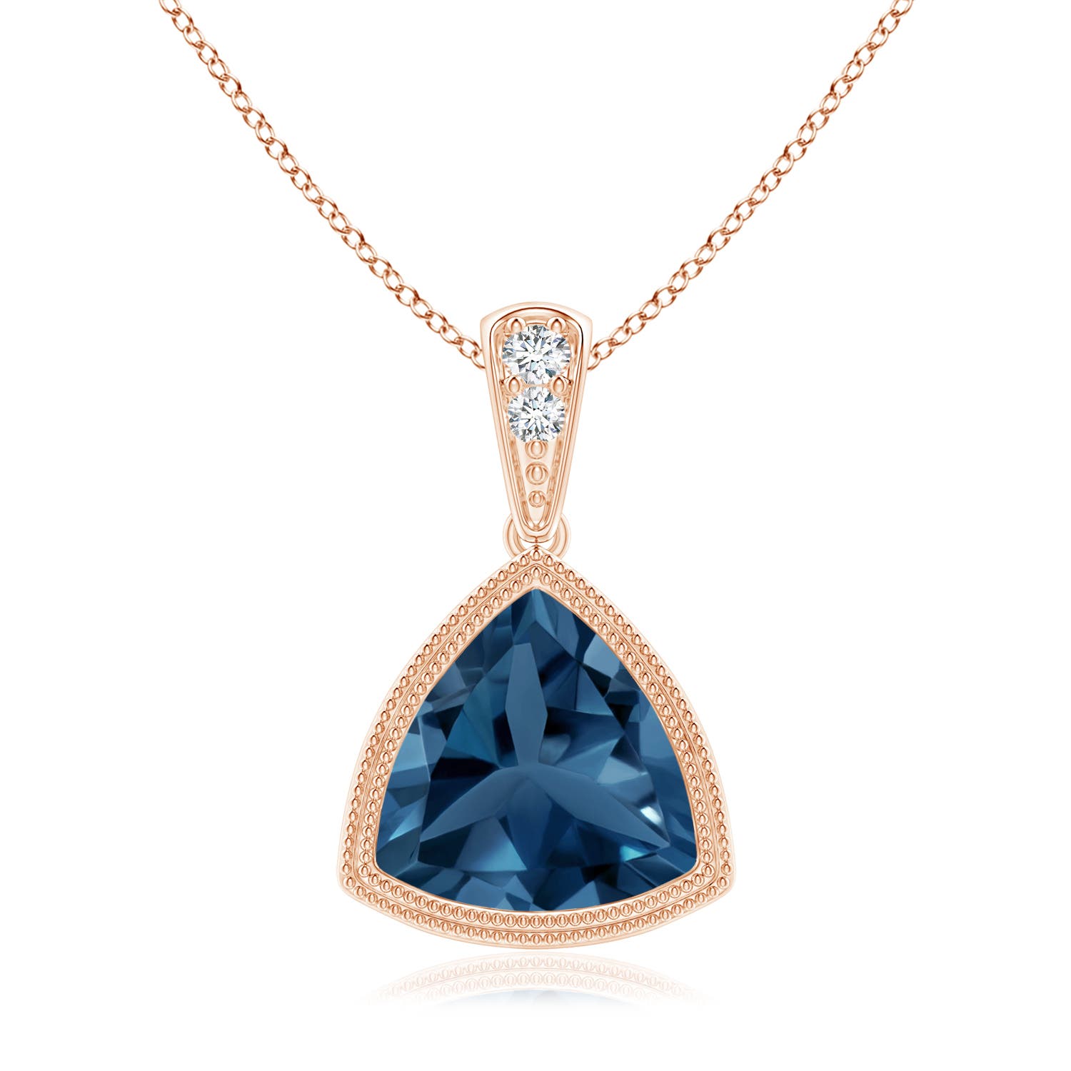 AA - London Blue Topaz / 2.22 CT / 14 KT Rose Gold