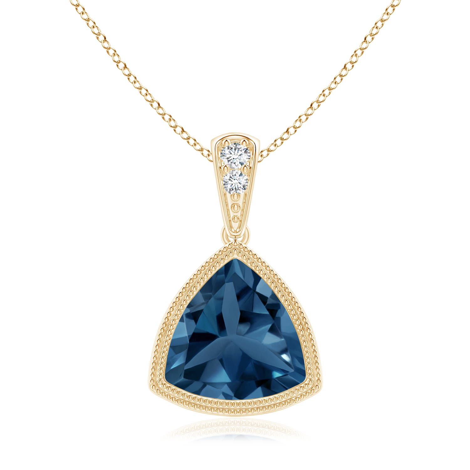 AA - London Blue Topaz / 2.22 CT / 14 KT Yellow Gold